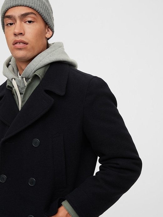 Image number 5 showing, Wool Peacoat