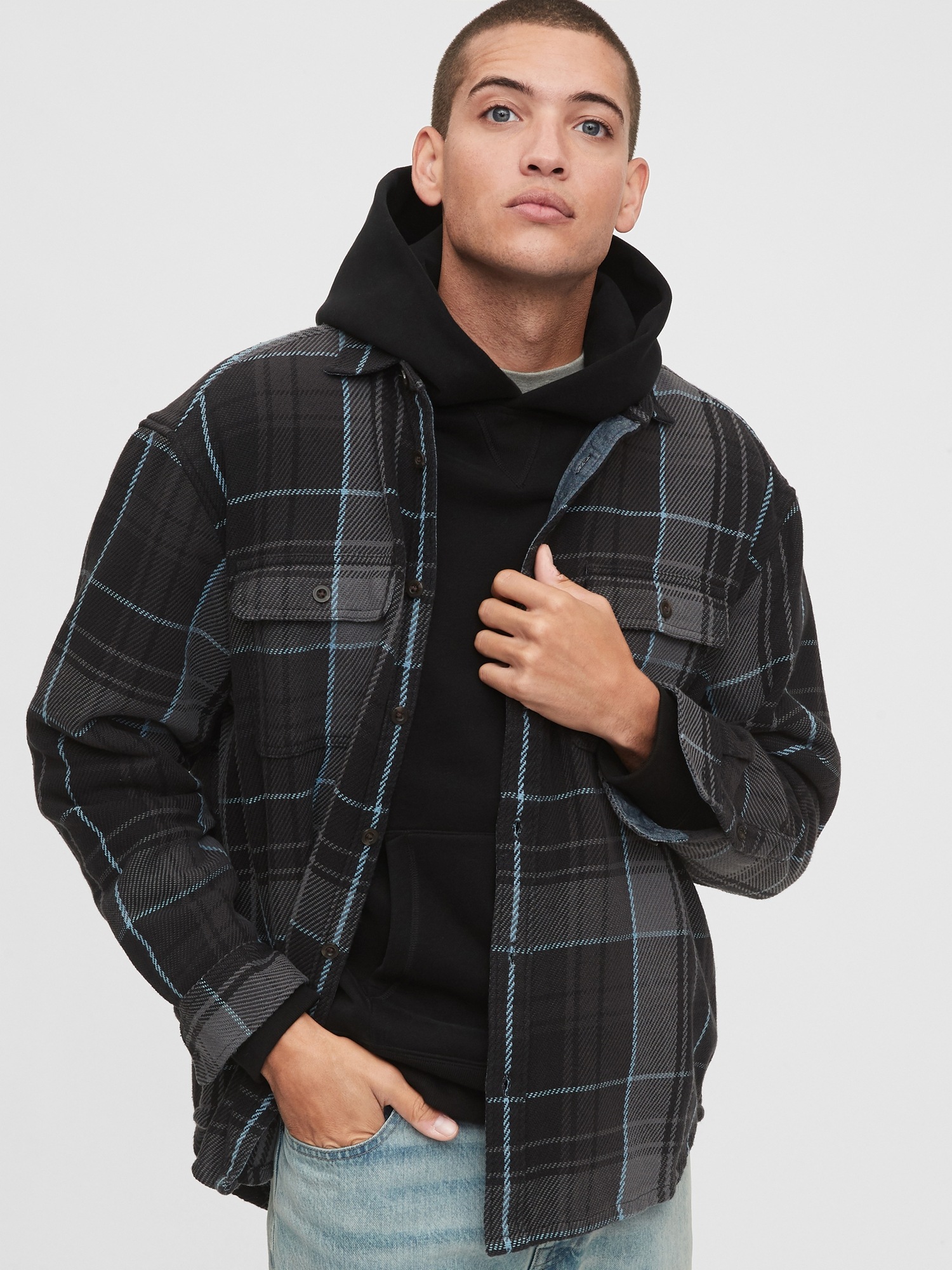 gap flannel jacket