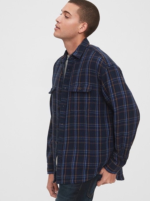 View large product image 1 of 1. Heavyweight Flannel Shirt Jacket