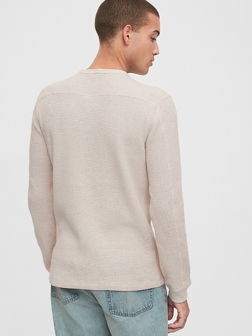 2 of 8 showing, with the color white of product Premium Weight Waffle T-Shirt