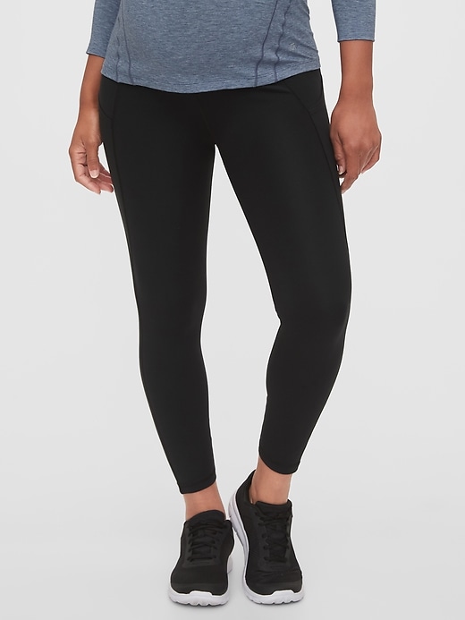 View large product image 1 of 1. Maternity GapFit Full Panel Blackout 7/8 Leggings