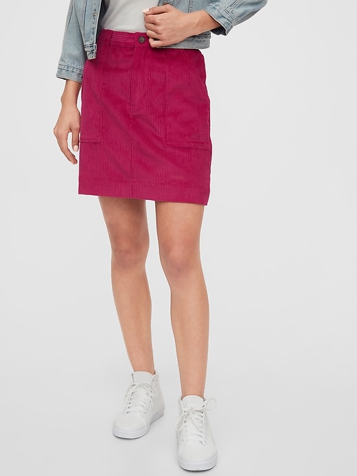 Image number 7 showing, Corduroy Mini Skirt