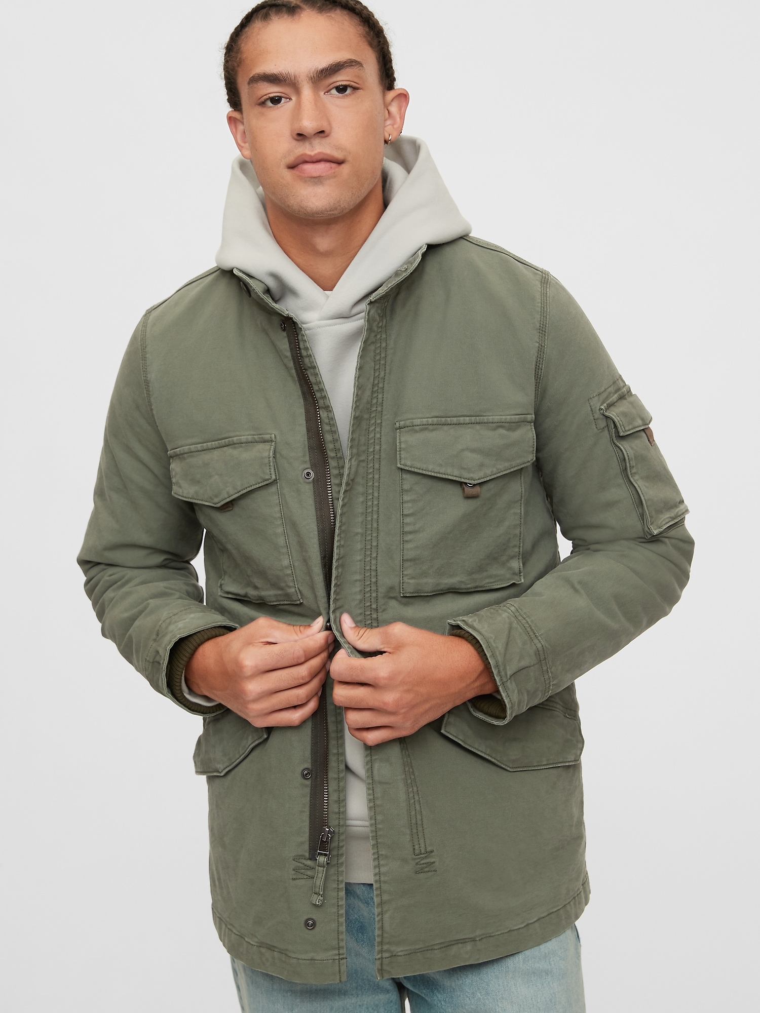 grey gap jacket