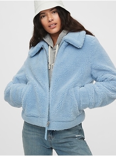 Gap womens sherpa jacket Clearance
