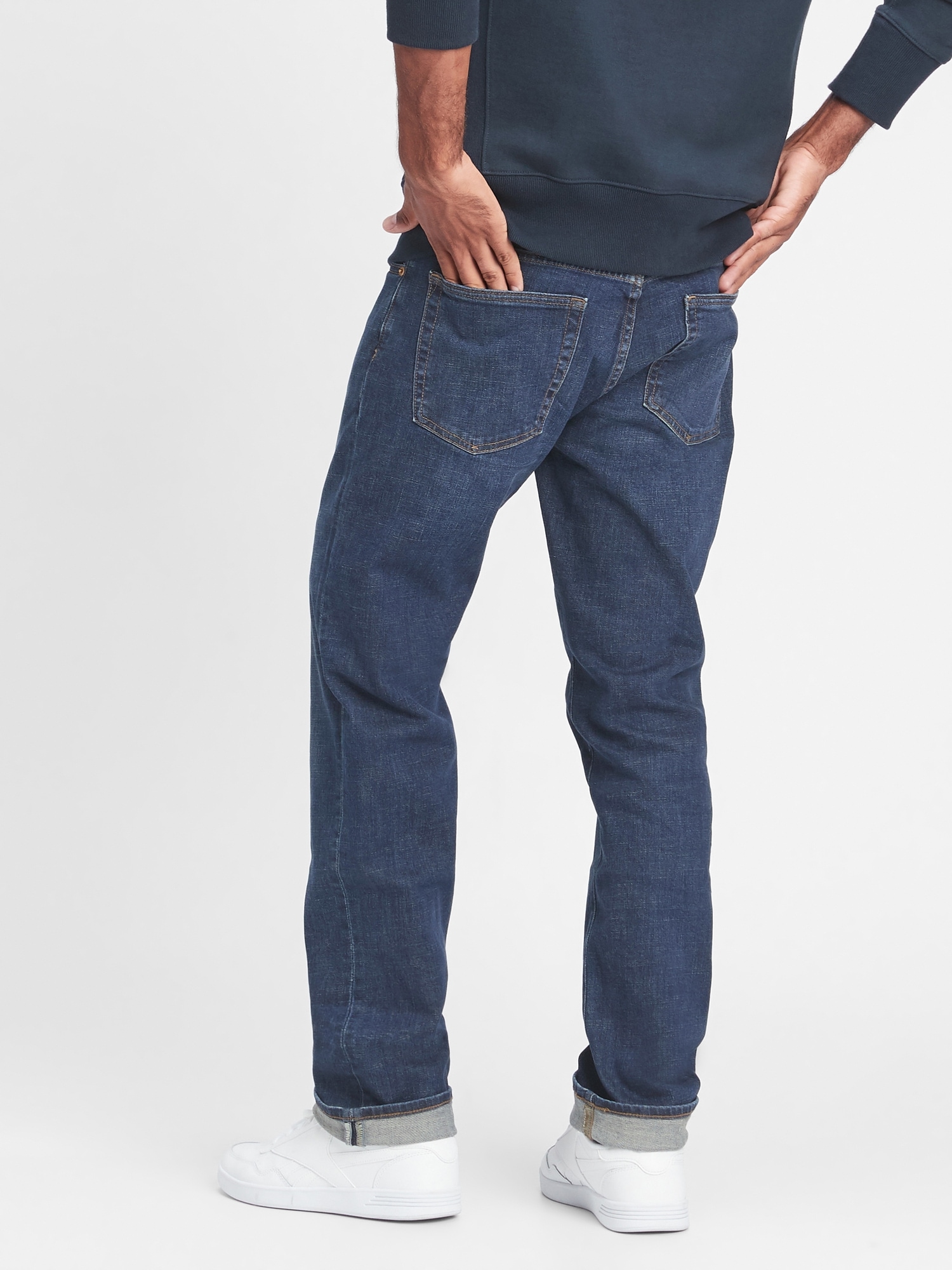 straight jeans ripped