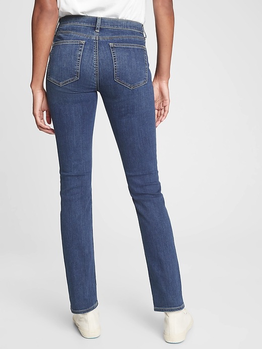 Image number 2 showing, Mid Rise Classic Straight Jeans With Washwell