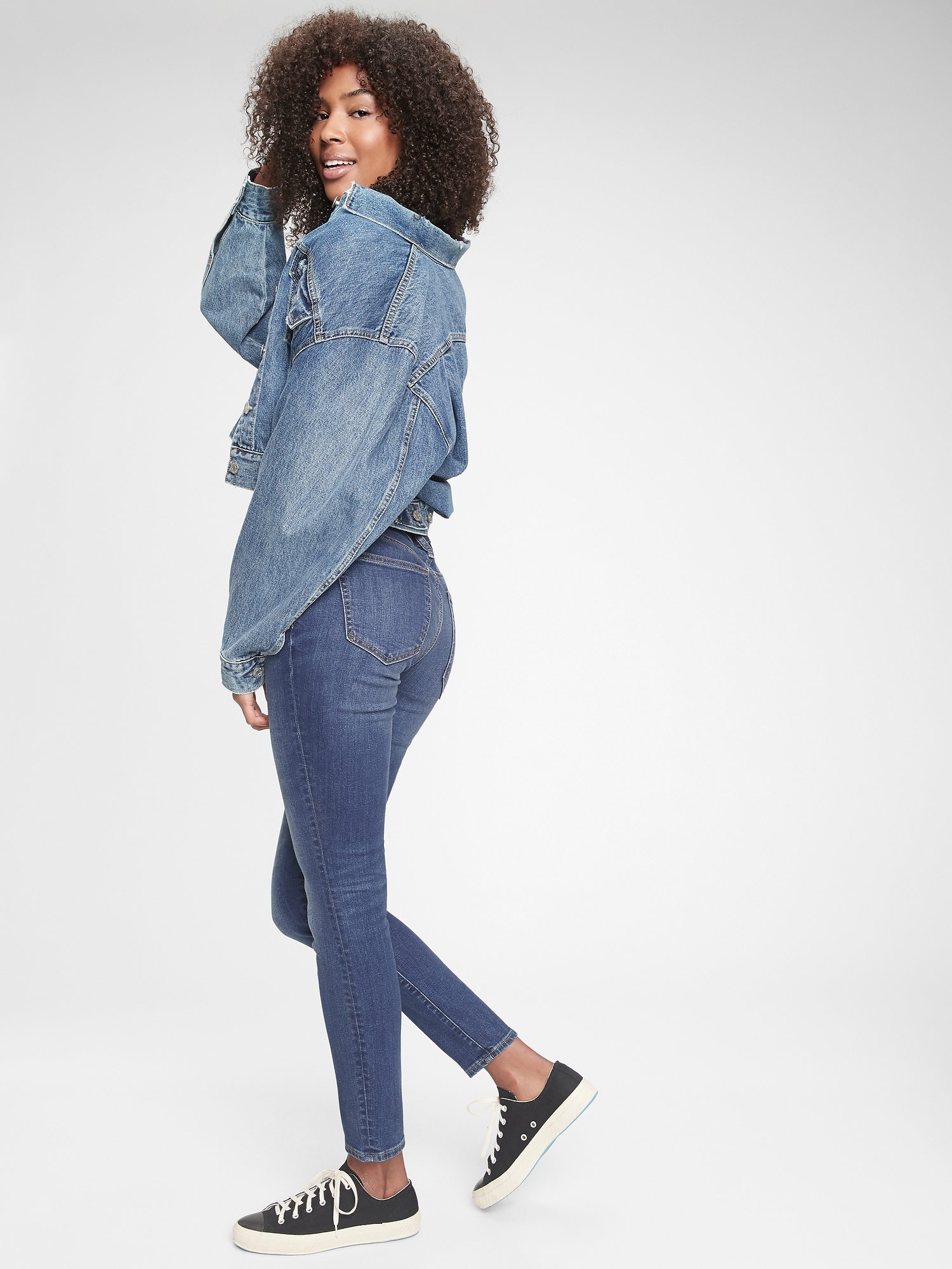 gap mid rise true skinny