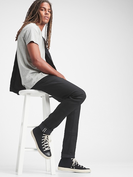 Image number 1 showing, Selvedge Skinny Jeans With Gapflex