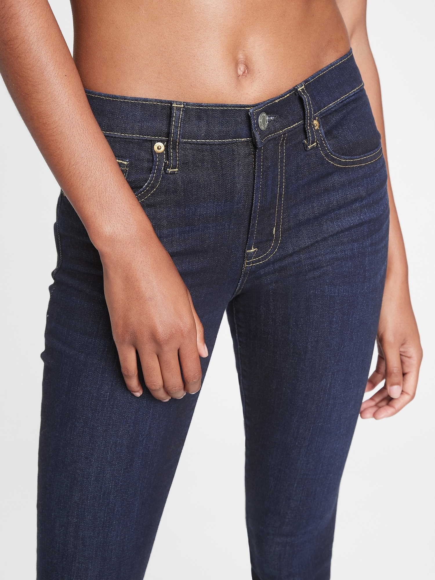 gap true skinny mid rise jeans
