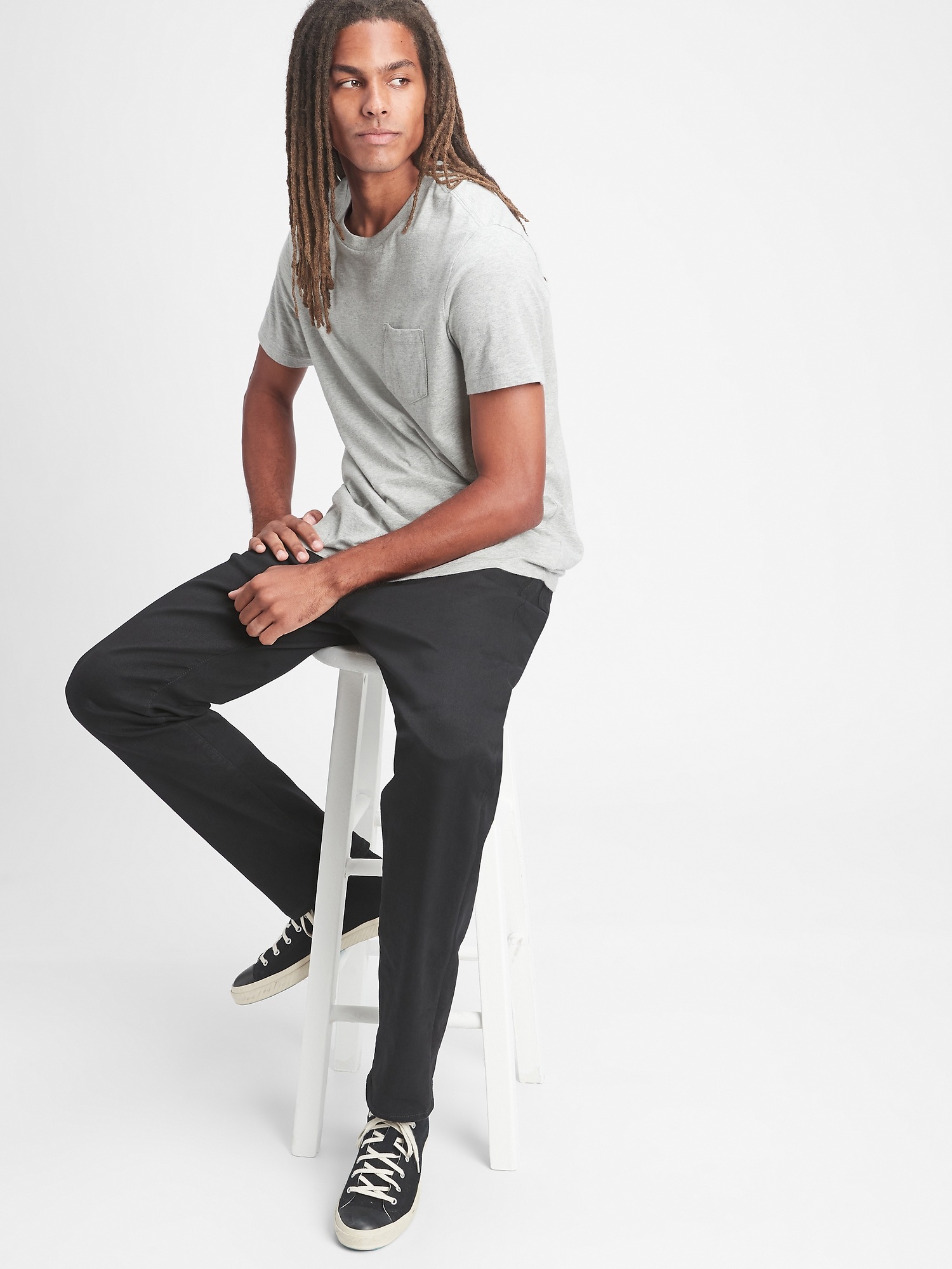 athletic taper jeans with gapflex