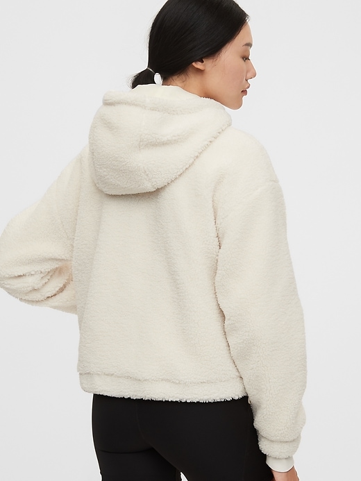 2 of 8 showing, with the color ivory of product GapFit Sherpa Jacket
