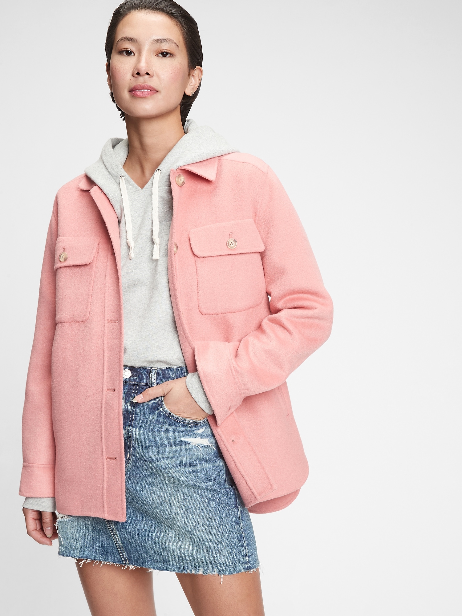 shirt jacket womens