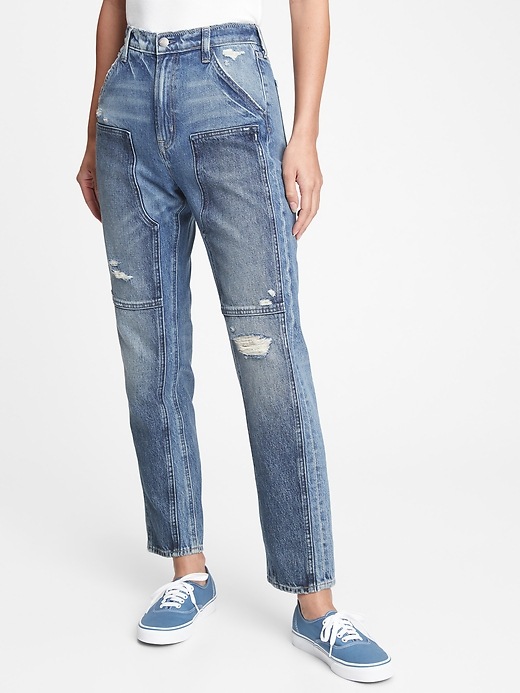 Image number 3 showing, Workforce Collection High Rise Distressed Jeans