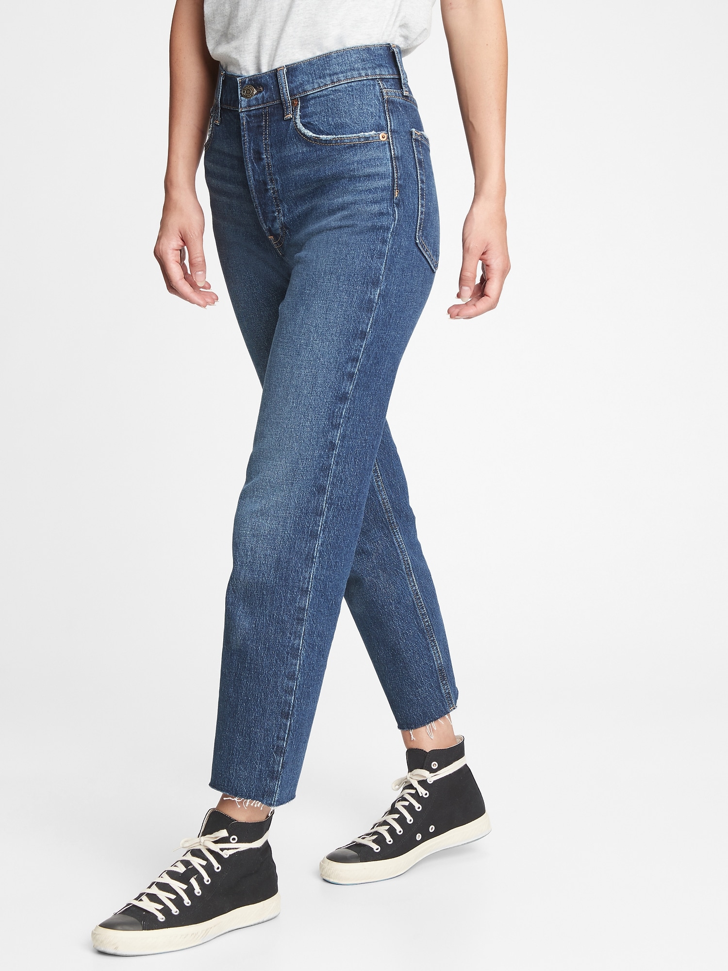 cheeky fit straight leg denim