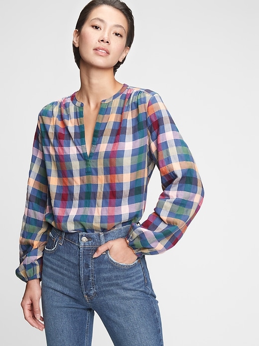 Image number 3 showing, Popover Plaid Shirt