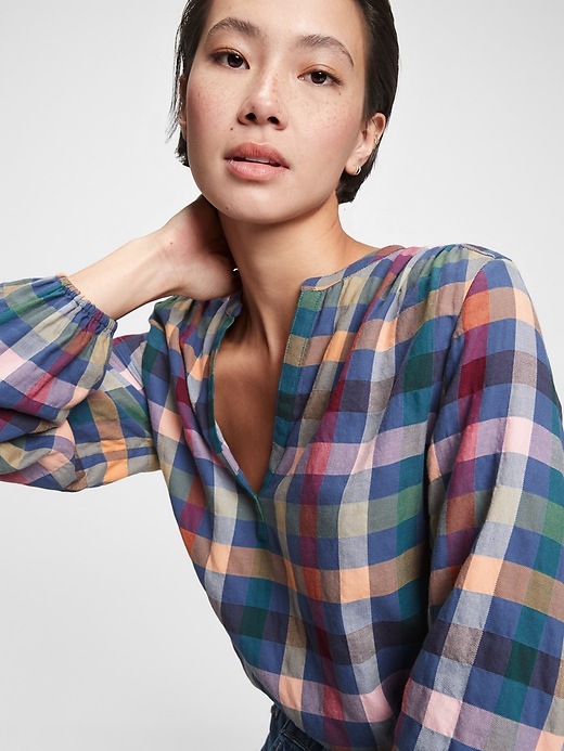 Image number 1 showing, Popover Plaid Shirt