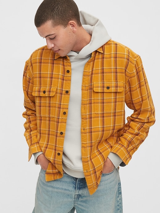 Image number 5 showing, Heavyweight Flannel Shirt Jacket
