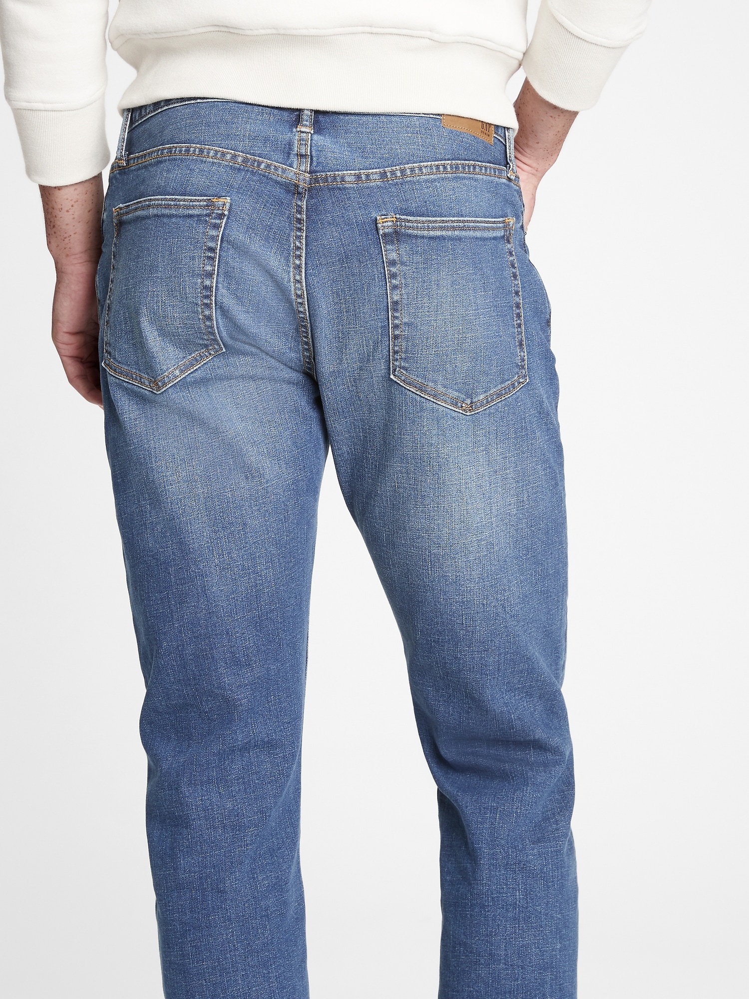 athletic jeans with gapflex