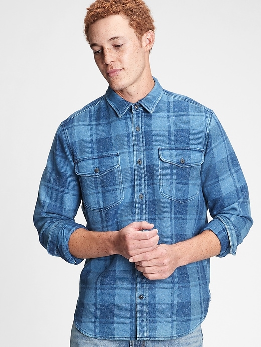 Image number 5 showing, Plaid Worker Shirt in Standard Fit