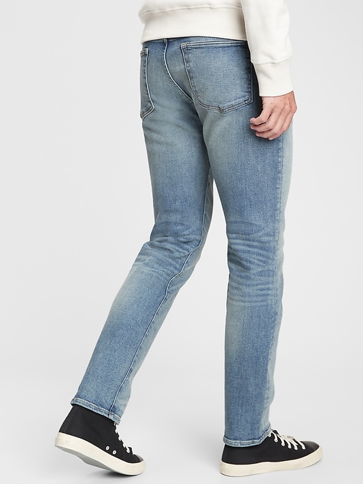 2 of 8 showing, with the color light fade of product GapFlex Slim Jeans With Washwell™