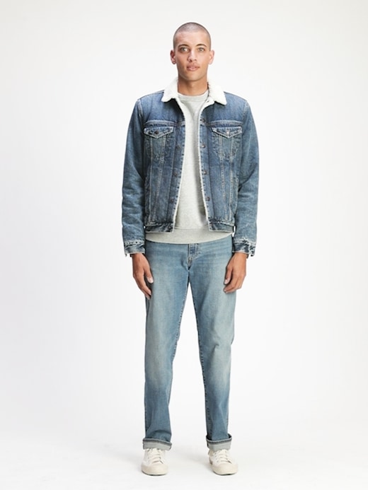 gap sherpa jean jacket