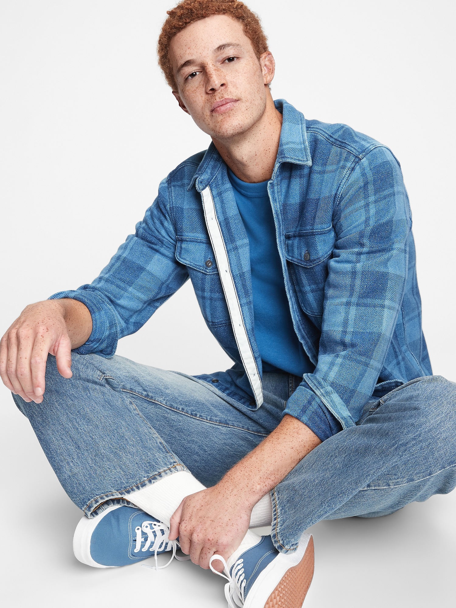 Plaid Worker Shirt in Standard Fit