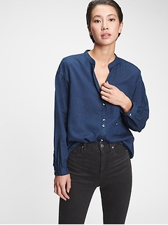 gap ladies denim shirt