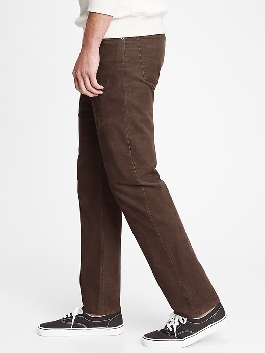 Image number 7 showing, Corduroy Straight Jeans with GapFlex