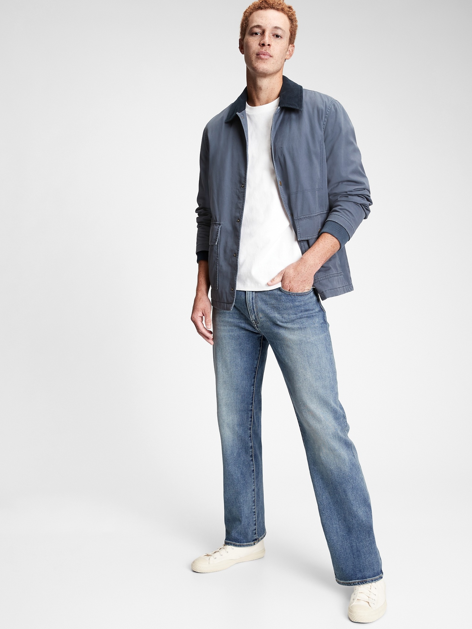Soft Wear Standard Jeans With Gapflex With Washwell Gap