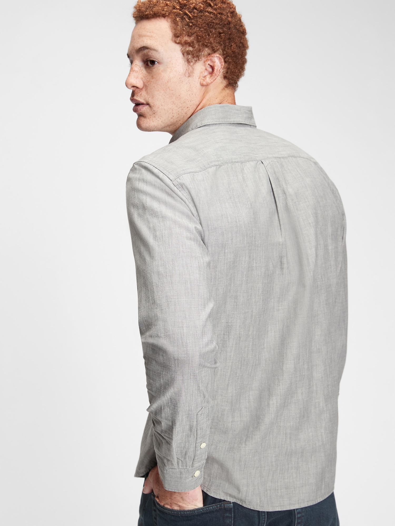 Chambray Shirt in Untucked Fit | Gap Chambray Shirt in Untucked Fit | Gap