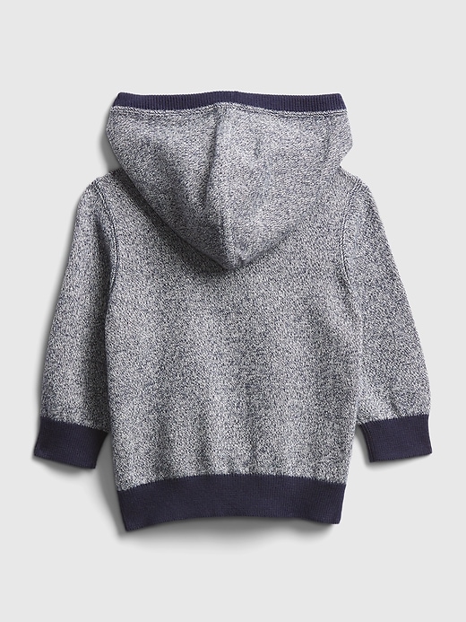 Image number 2 showing, Baby Marled Sweater Hoodie