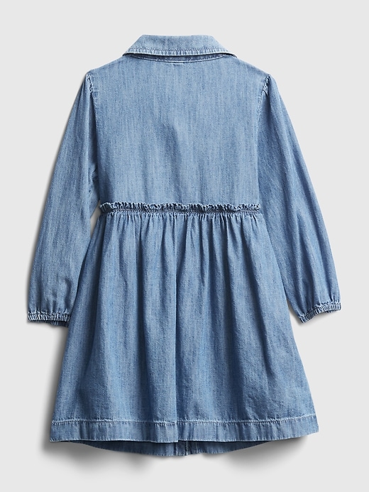 Image number 2 showing, Toddler Denim Shirt Dress
