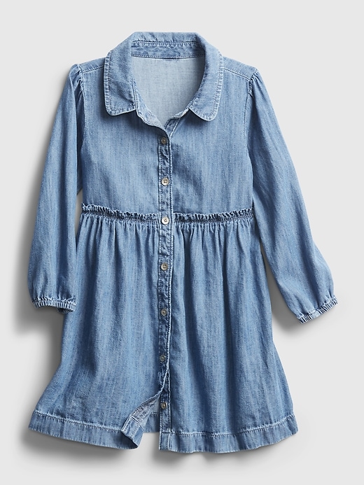 Image number 1 showing, Toddler Denim Shirt Dress