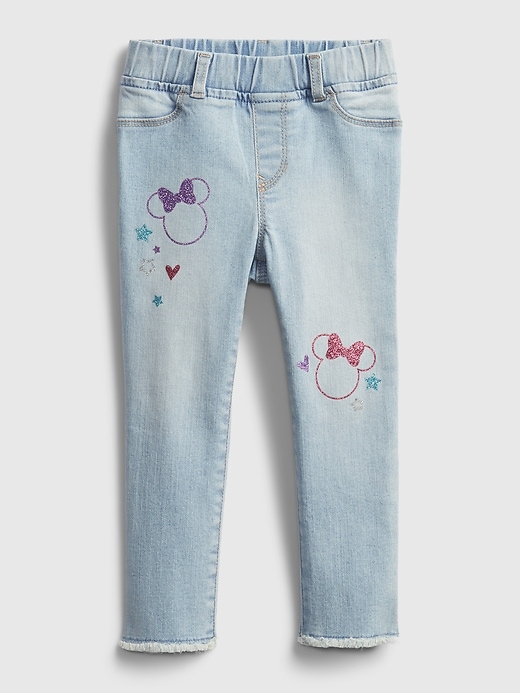 1 of 8 showing, with the color minnie mouse of product babyGap &#124 Disney Minnie Mouse Pull-On Ankle Jeggings with Washwell™