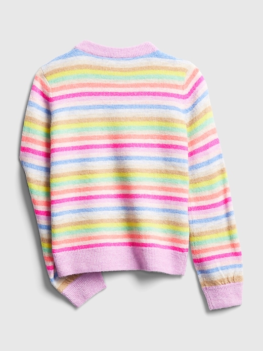 Image number 3 showing, Kids Happy Stripe Crewneck Sweater