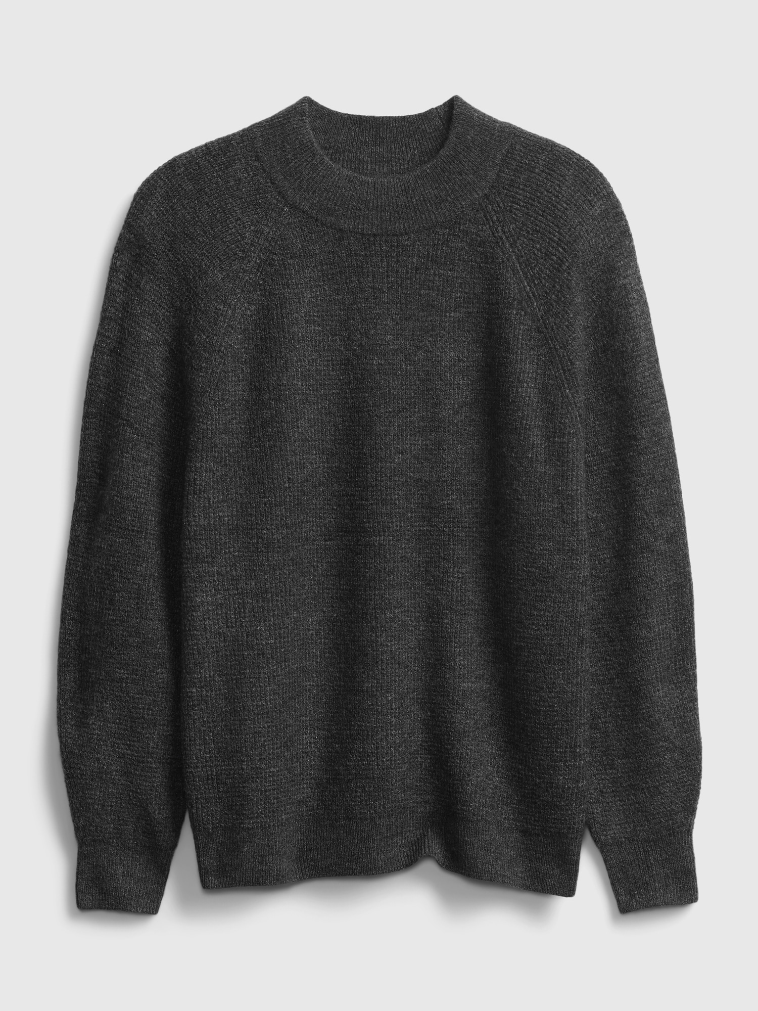 gap waffle stitch crewneck sweater