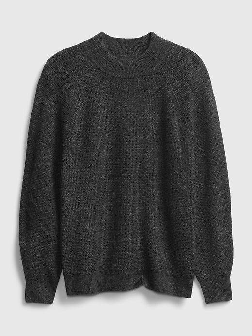 Image number 6 showing, Waffle-Stitch Mockneck Sweater