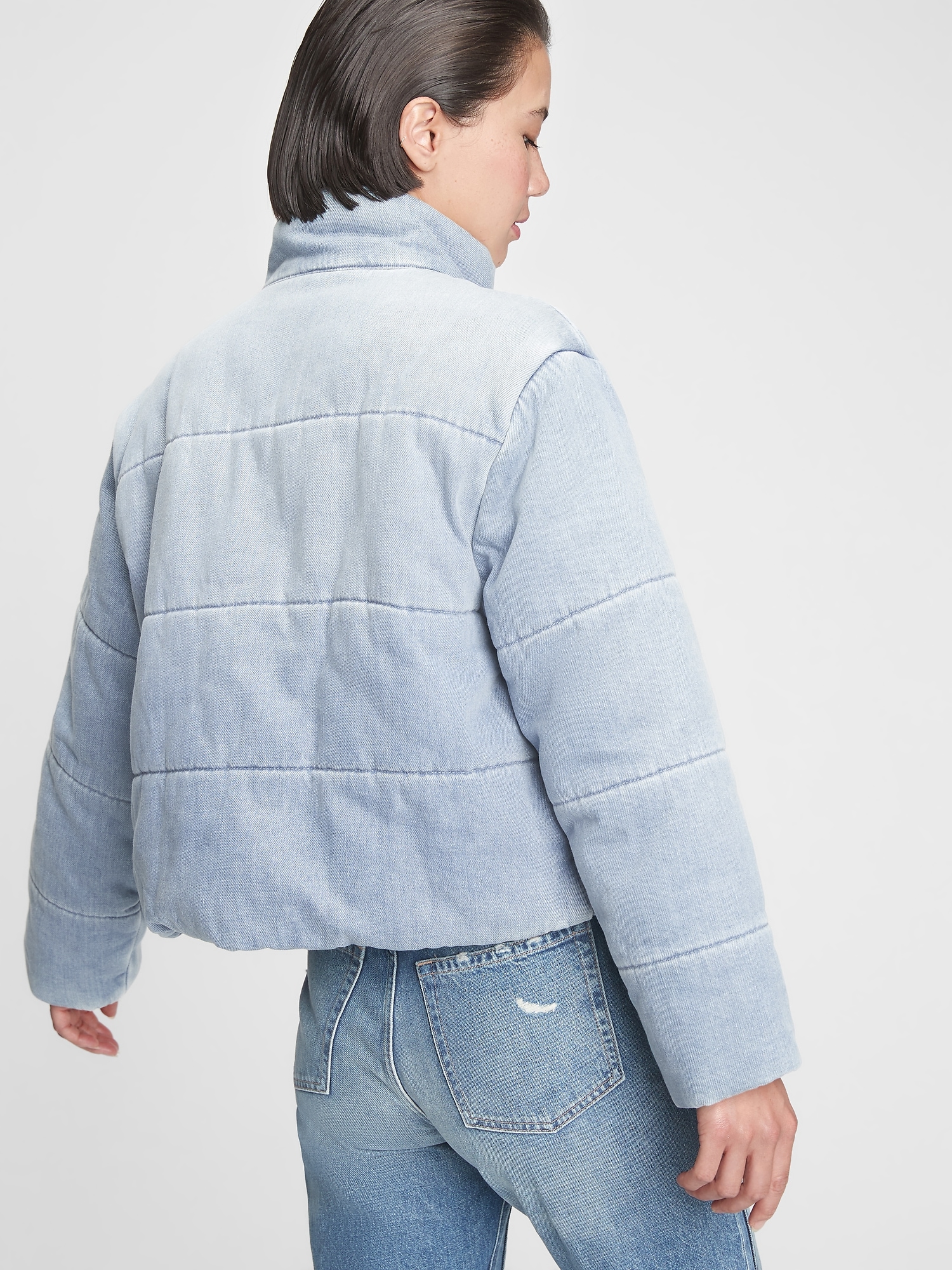 jean puffer jacket