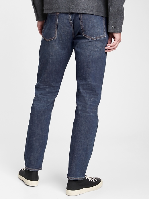 New Gap Mens Blue Dark Stonewash GapFlex Athletic Fit Denim Jeans Sizes 29-38 