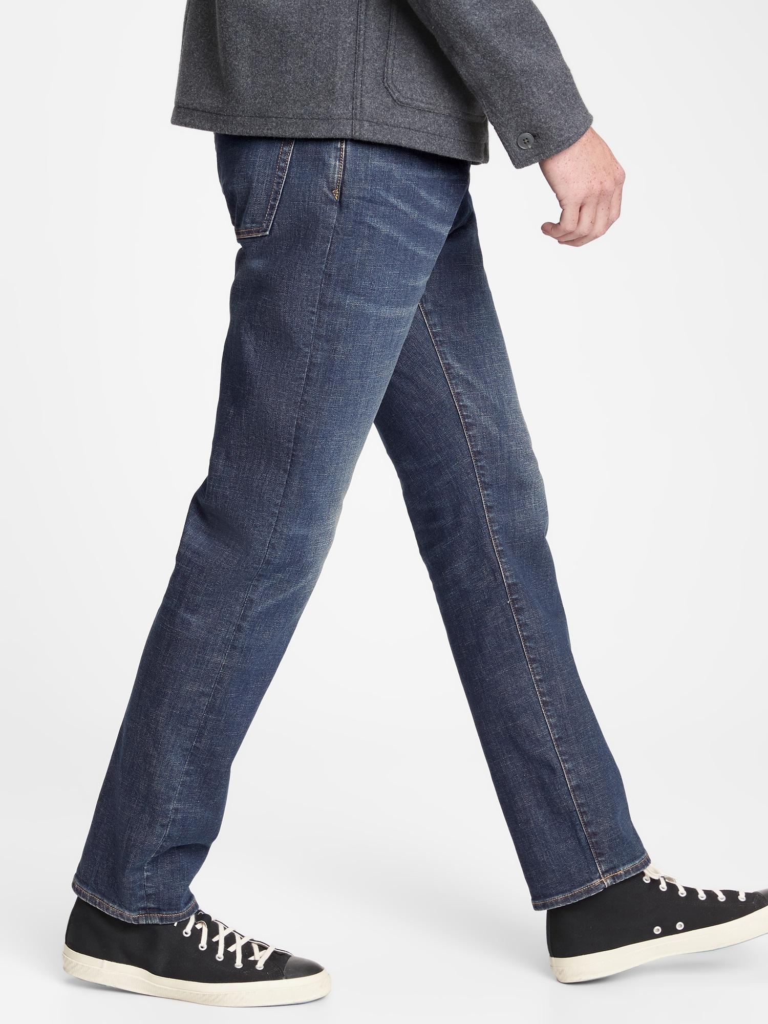 athletic taper fit jeans