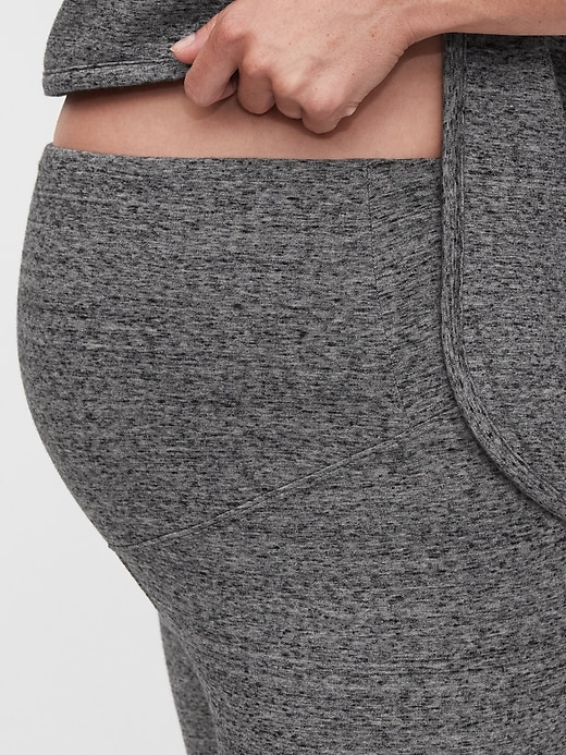 Image number 3 showing, Maternity Full Panel Supersoft Terry Leggings