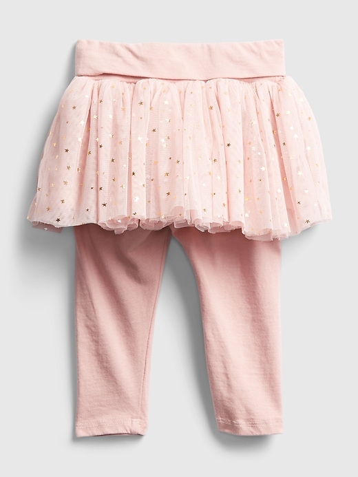Image number 2 showing, Baby Leggings with Tulle Skirt Trim