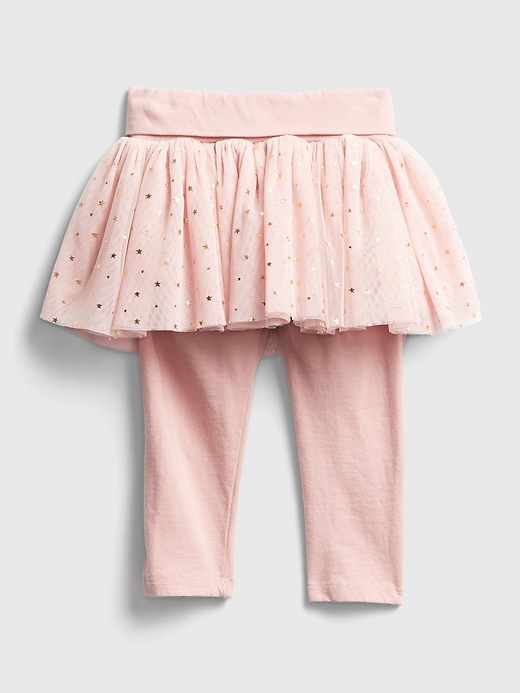 Image number 1 showing, Baby Leggings with Tulle Skirt Trim