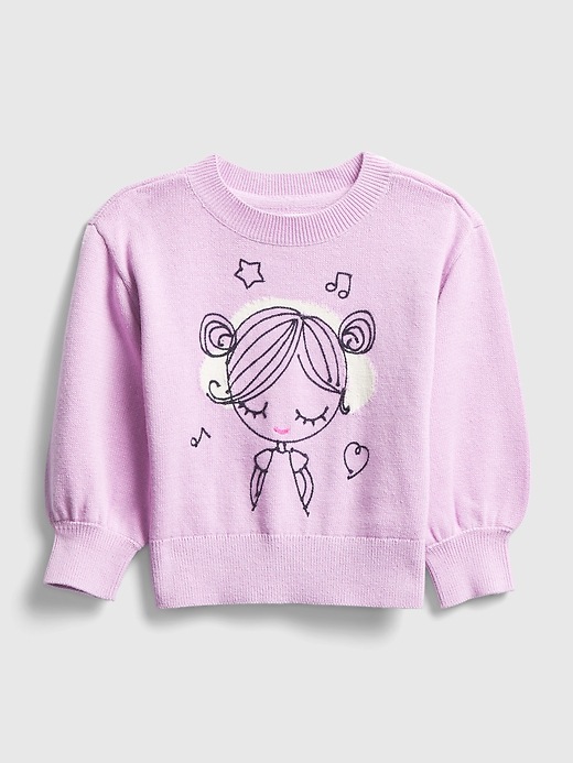Image number 1 showing, Toddler Bea Graphic Sweater