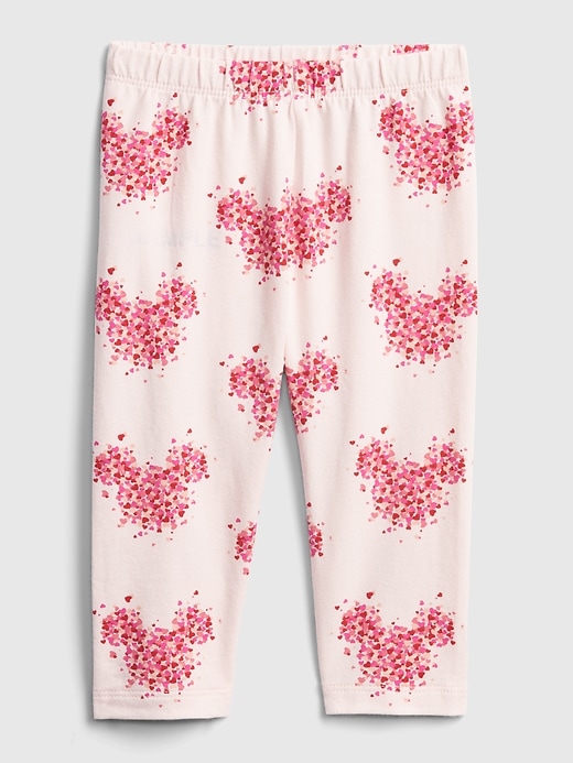 1 of 8 showing, with the color pink cameo of product babyGap &#124 Disney Mickey Mouse Heart Leggings