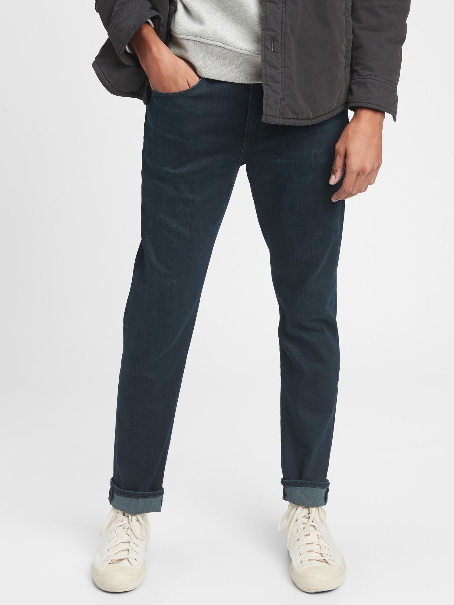 slim canvas joggers with gapflex
