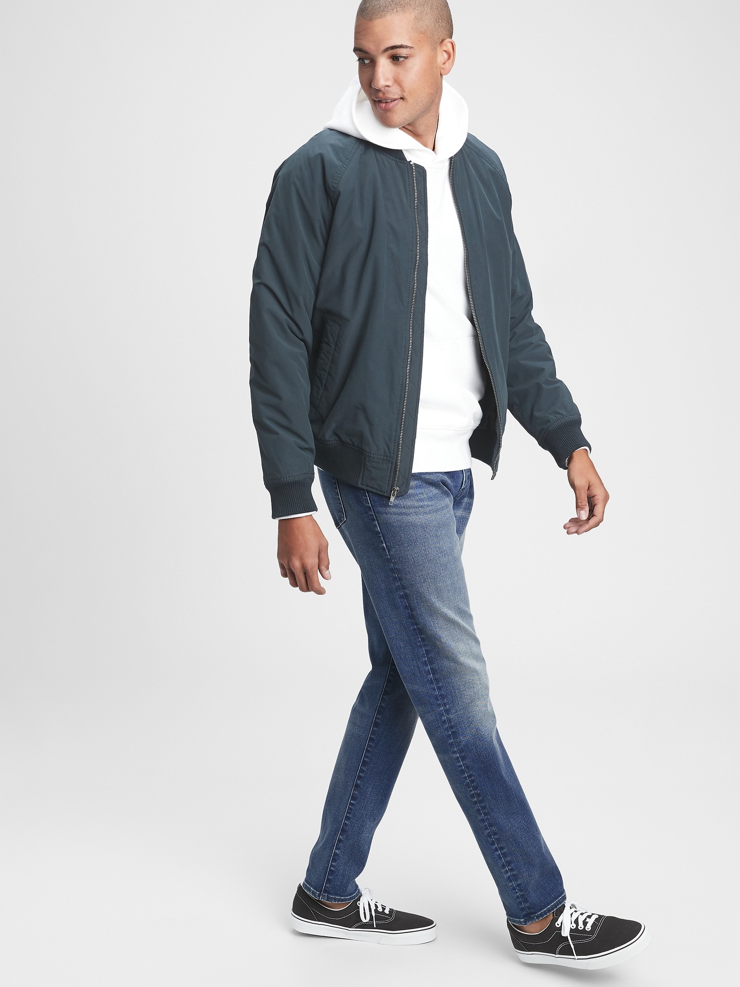 athletic taper jeans with gapflex