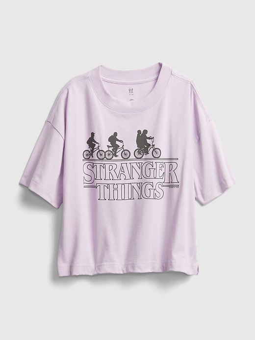 2 of 8 showing, with the color stranger things orchid of product Teen Graphic Boxy T-Shirt