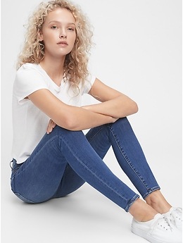 gap high rise true skinny ankle