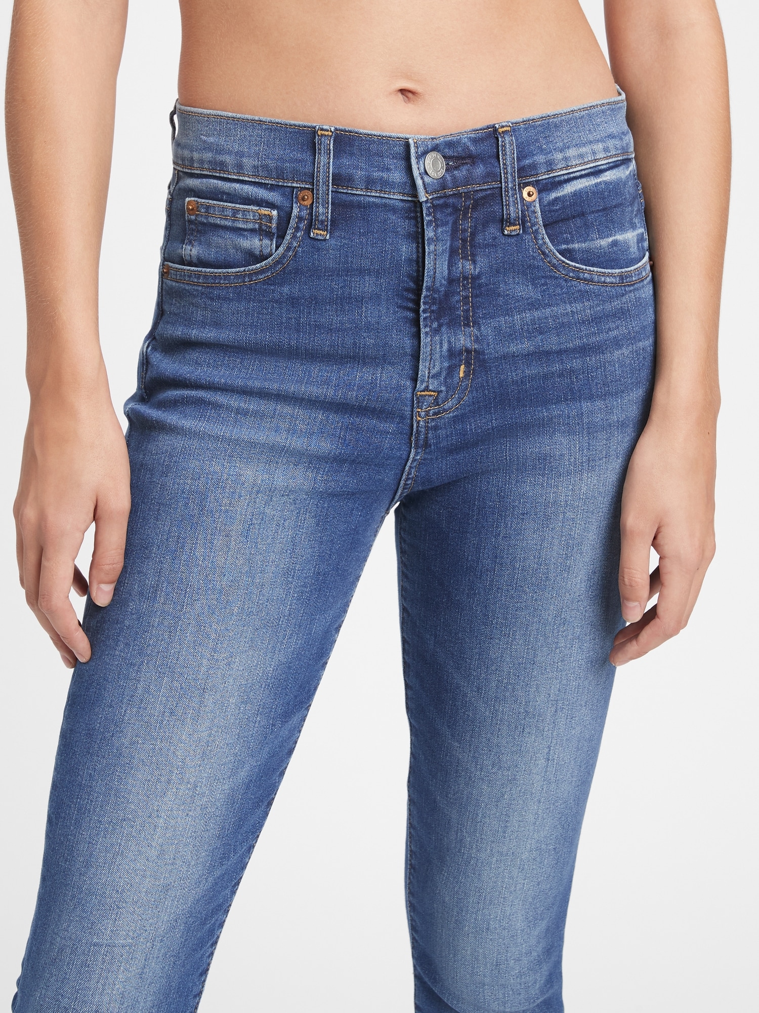 gap mid rise true skinny jeans